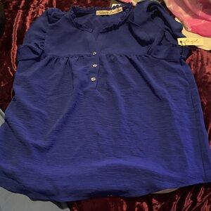Liberty Love Cobalt Blue Blouse